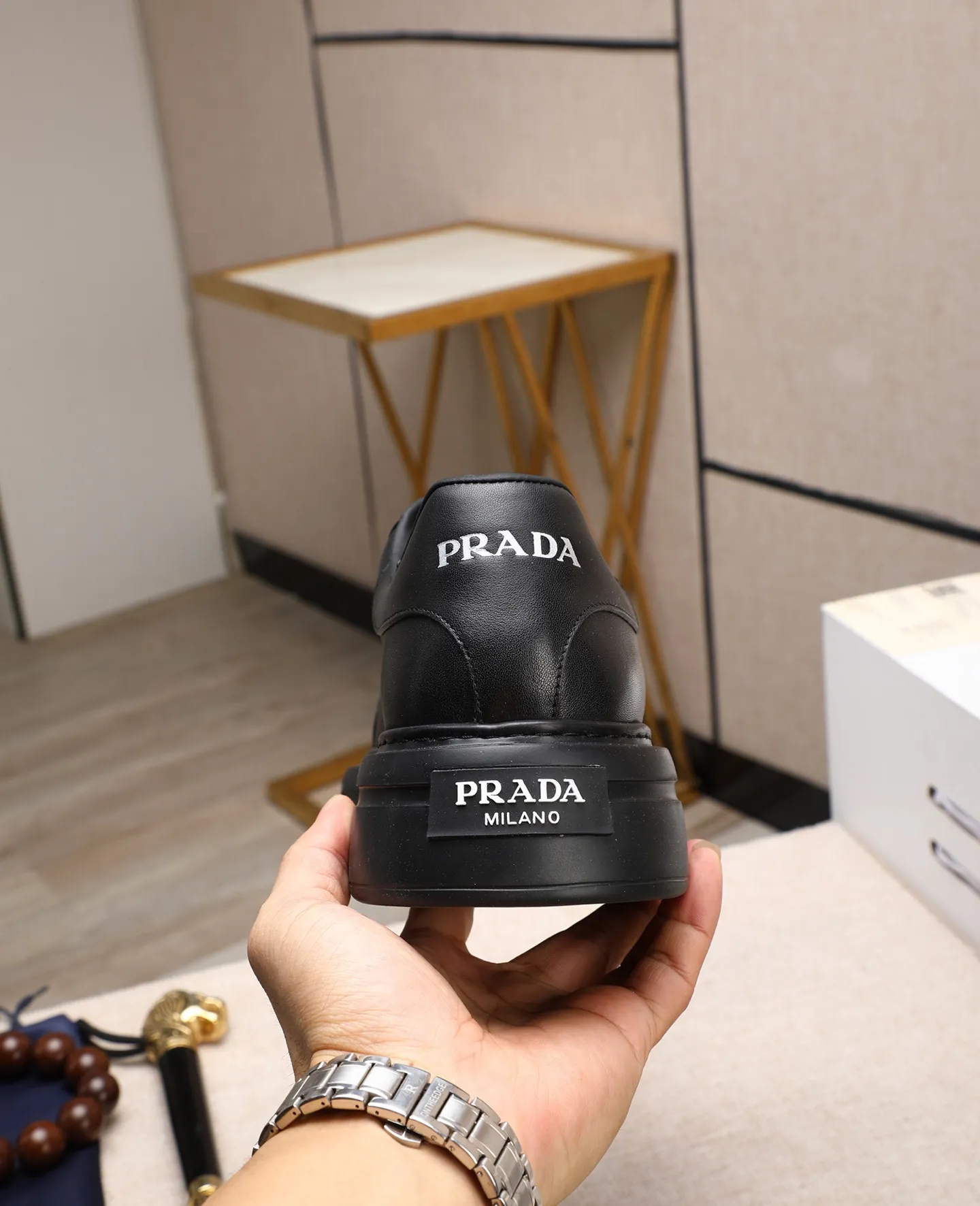 Men's shoes 💰580 [PRADA] Popular items in men's shoe counters, synchronized with the official website, high-quality shipments ✔️Original cowhide + cowhide lining, 1🆚1 replica, original original outsole, 38-45 (customized for 45, non-refundable)